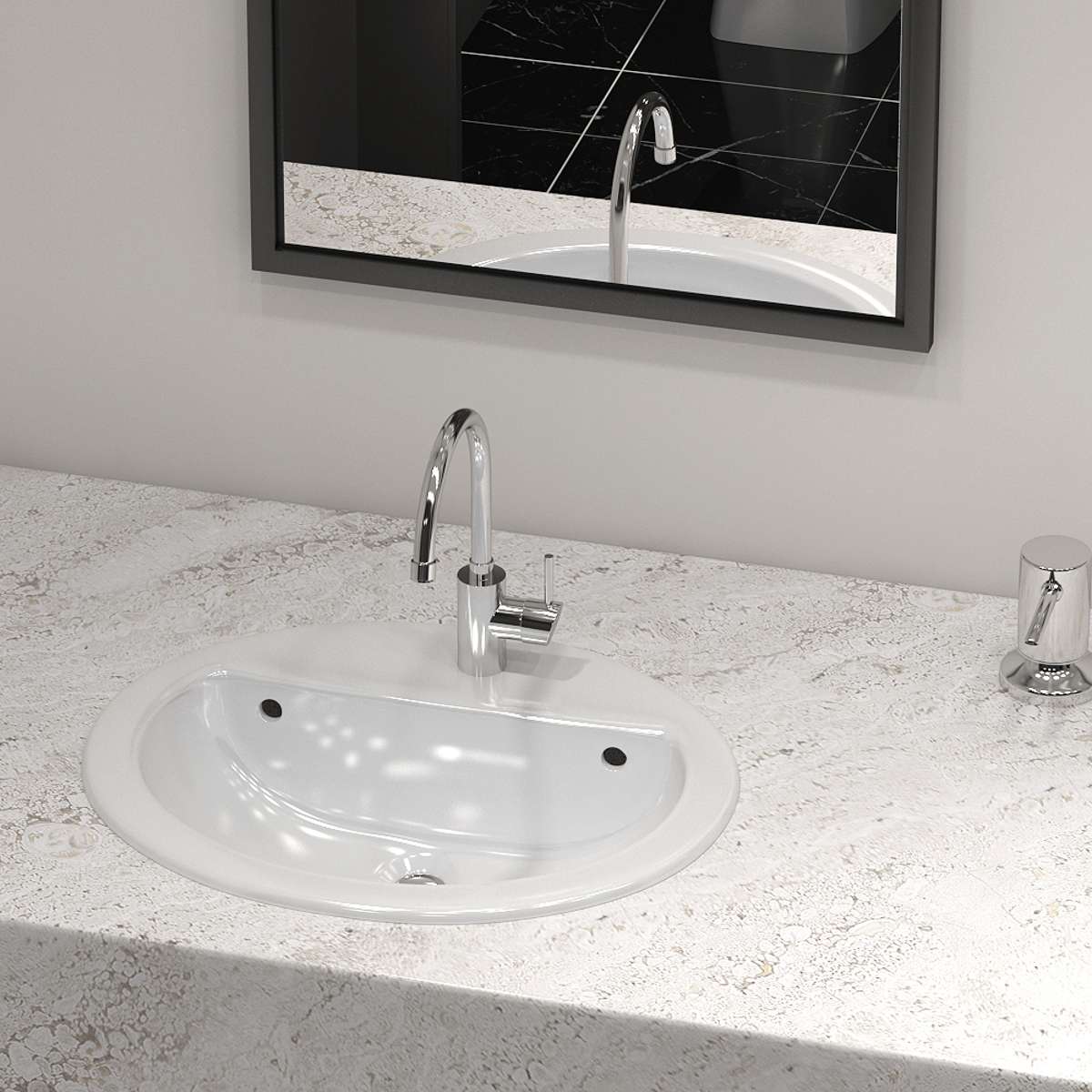 Contac Graycie – 4114BPU – 4″ Center Drop-In Sink