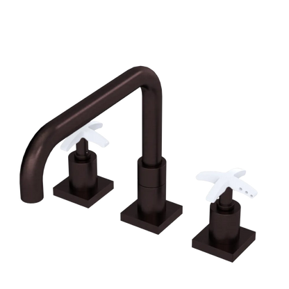 Rubinet Widespread Kitchen Set with Genesis Spout Oil Rubbed Bronze