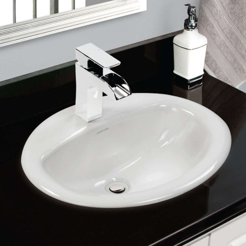 Contac Cailyn Drop-In Sink – 4140BRW-SO – 4″ Center with Sealed Overflow