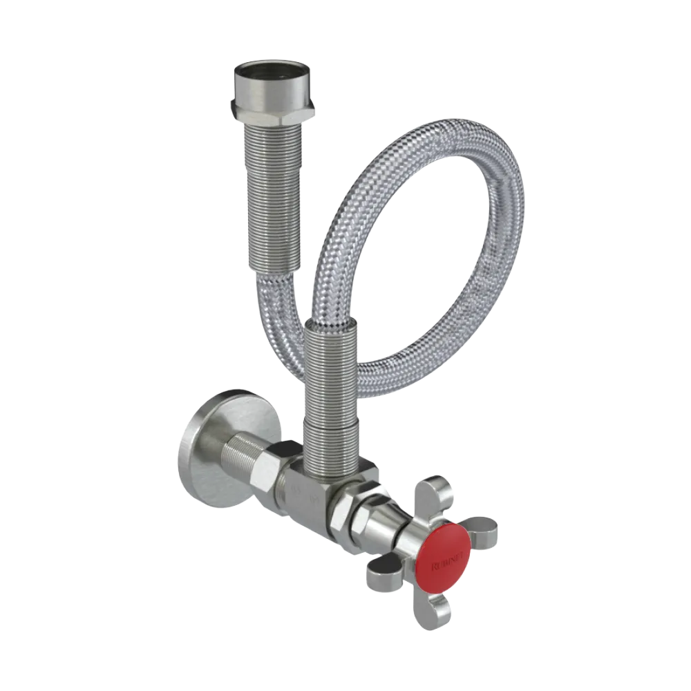 Rubinet Exposed Supply Kit (classic) Satin Nickel