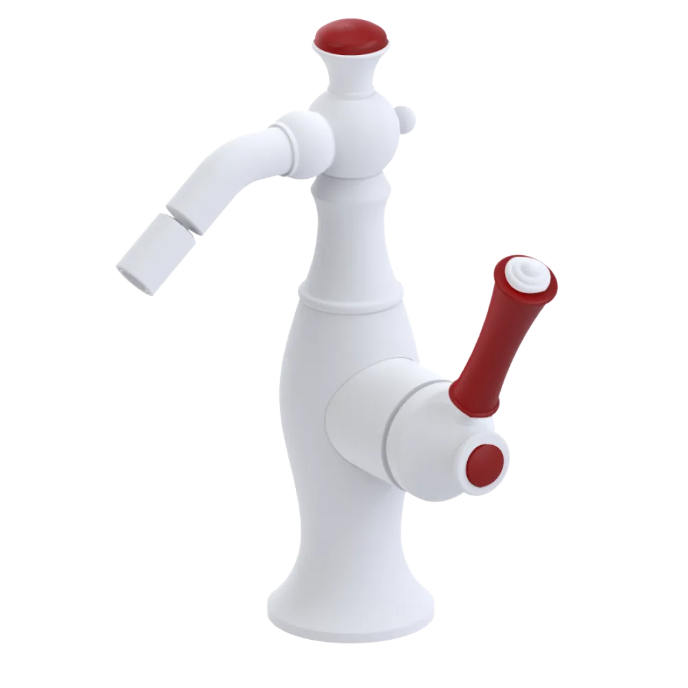 Rubinet Single Control Bidet Fitting (less drain) Matt White