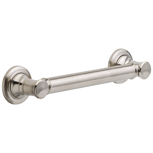 Delta Delta - 12" Traditional Decorative ADA Grab Bar In Chrome