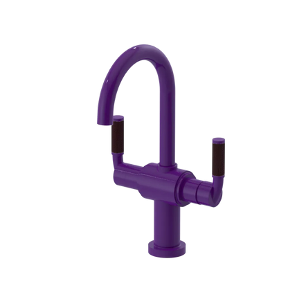 Rubinet Single Hole Dual Handle Lav. Set. (less drain) Purple Haze