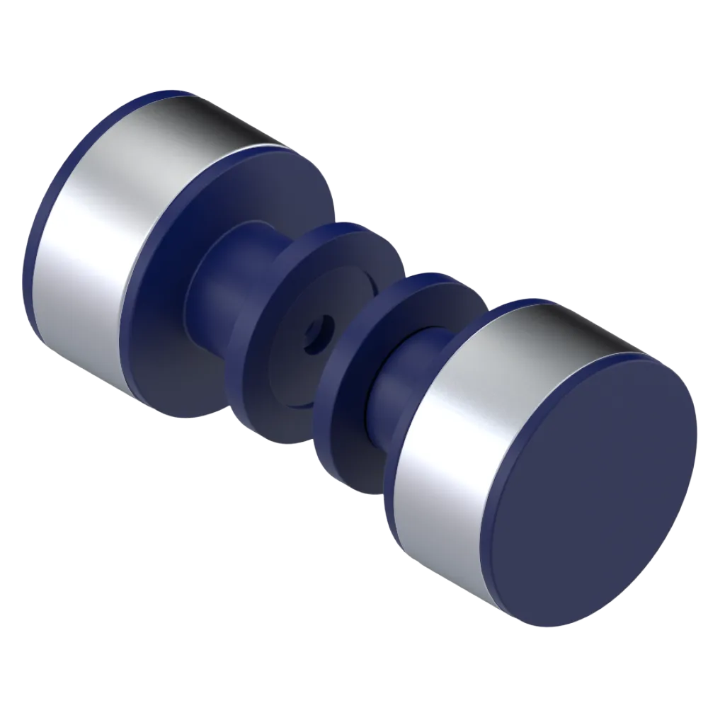 Rubinet Shower Door Knob (set) Midnight Blue
