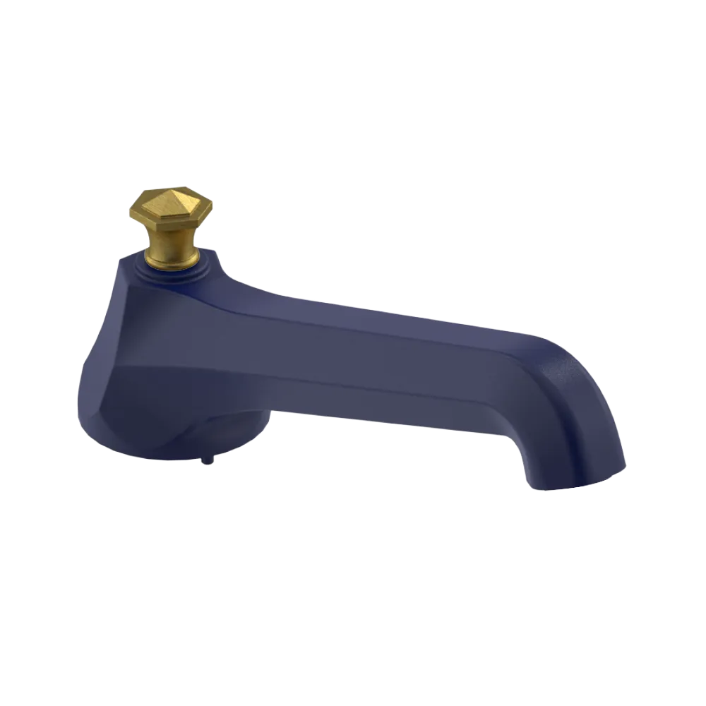 Rubinet Tub Filler Spout Deck Mount Midnight Blue