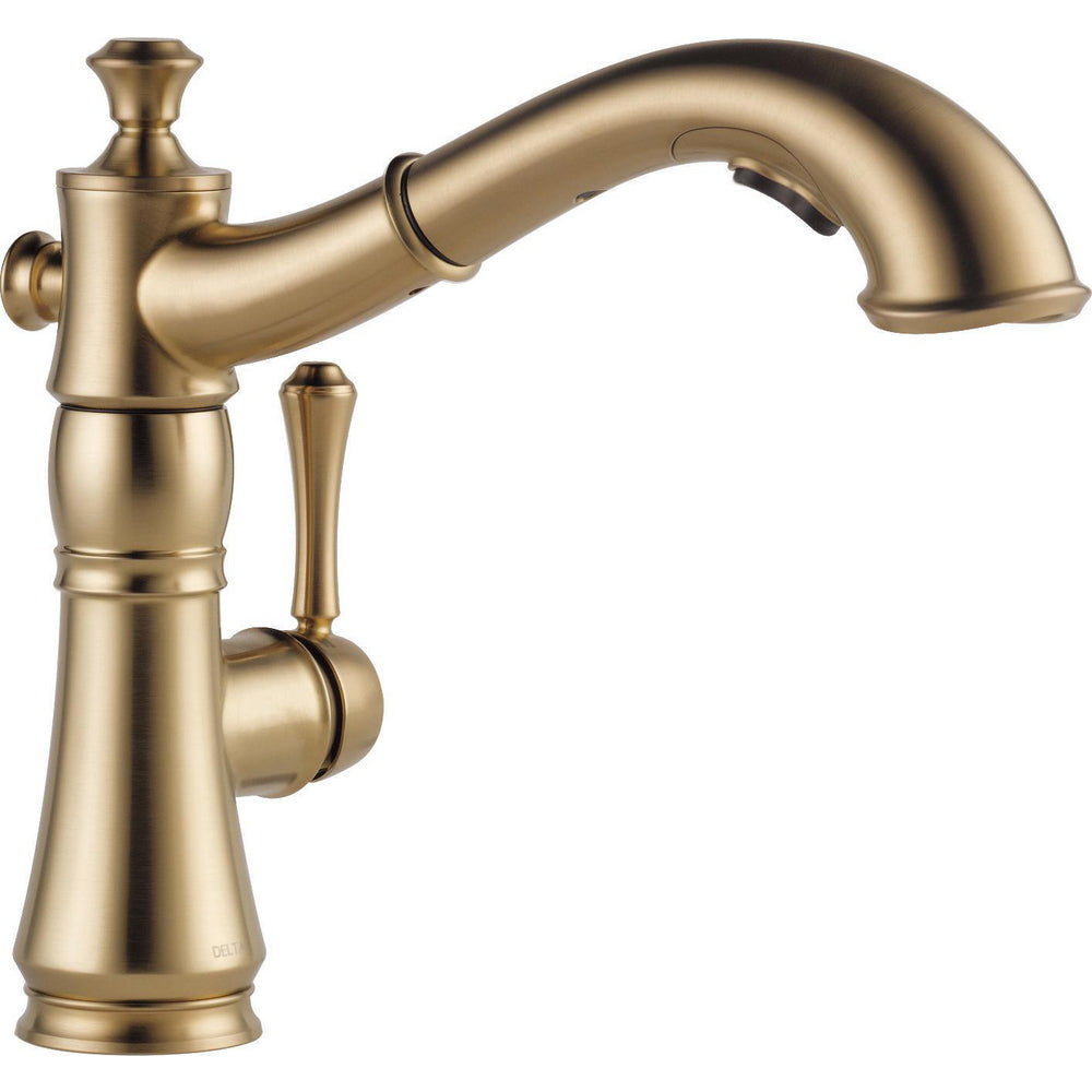 Cassidy Delta Cassidy Single Handle Pull-out Kitchen Faucet - Champagne Bronze