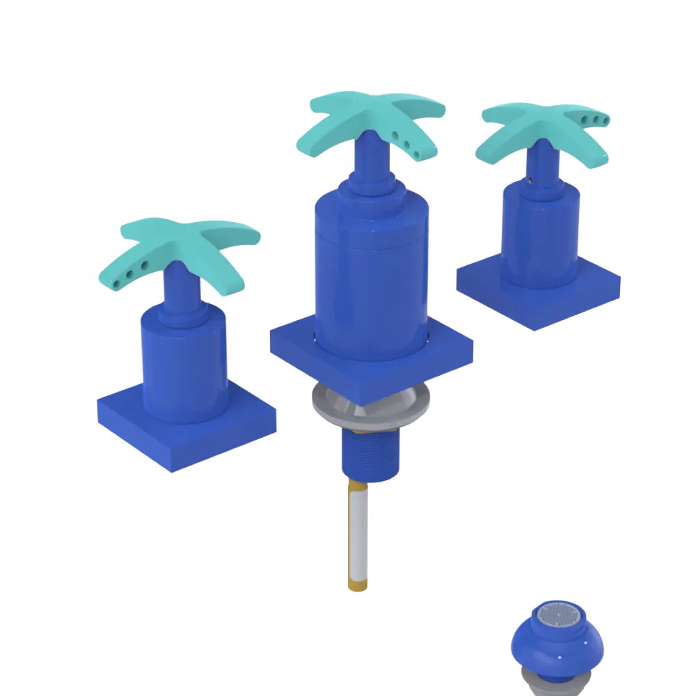 Rubinet Bidet Fitting with Spray, Diverter, and Vacuum Breaker (less drain) Blu Jean