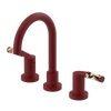 Rubinet Widespread Lav set (less drain) Maroon