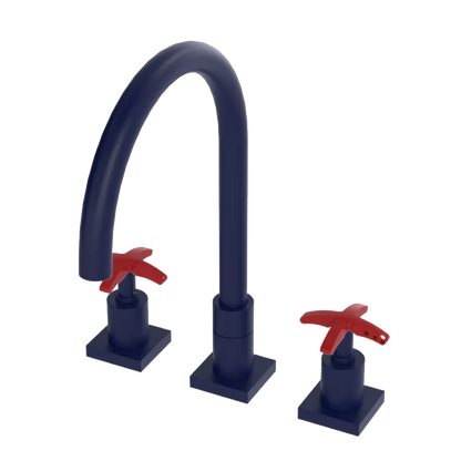 Rubinet Widespread Kitchen Set Midnight Blue