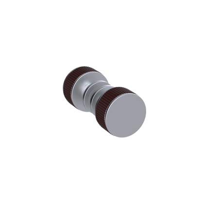 Rubinet Shower Door Knob (set) Satin Chrome