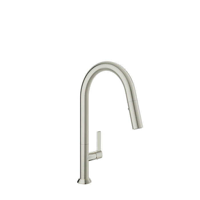 Baril High single-hole kitchen faucet with 2-function pull-down spray