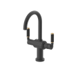Rubinet Single Hole Dual Handle Lav. Set. (less drain) Matt Black