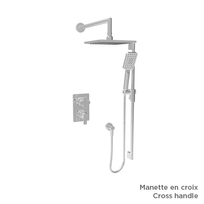 Baril Complete pressure balanced shower kit without handle
