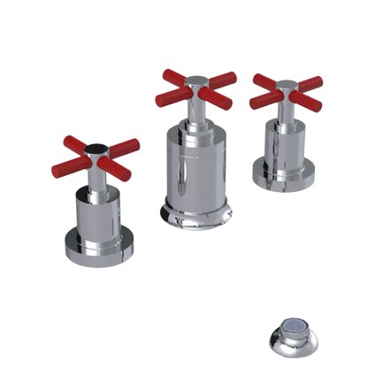 Rubinet Bidet Fitting with Spray, Diverter, and Vacuum Breaker (less drain) Chrome