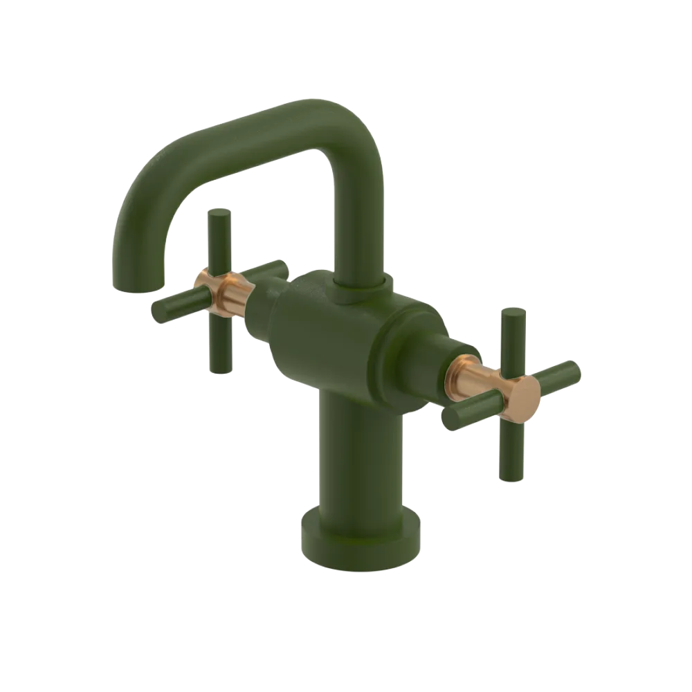 Rubinet Single Hole Dual Handle Lav. Set. (less drain) Green Envy