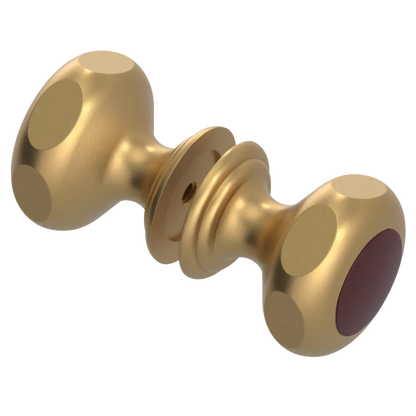 Rubinet Shower Door Knob (set) Satin Gold