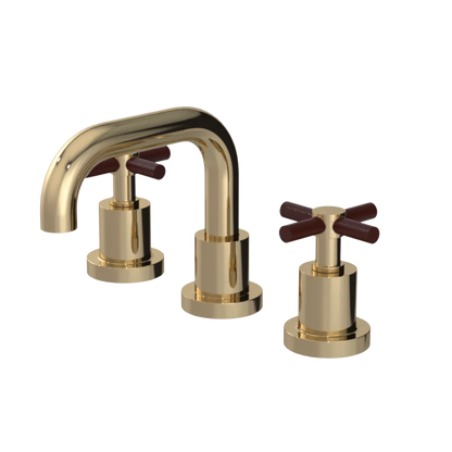 Rubinet Widespread Lav. Set. (less drain) Gold