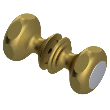 Rubinet Shower Door Knob (set) Antique Brass Matt