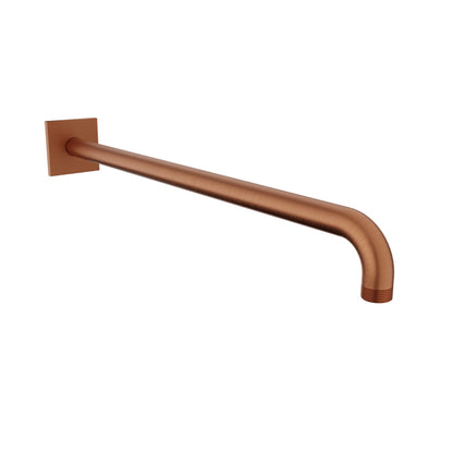 Baril 18" wall-mounted shower arm, square flange