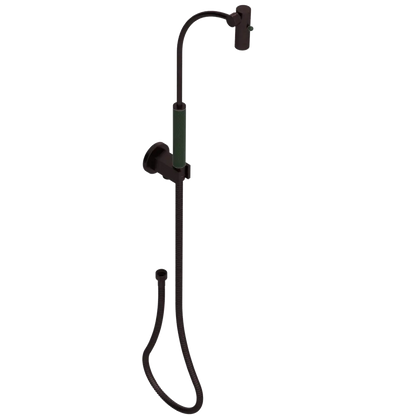 Rubinet Hand Held Shower Bidet with Extended Reach & Dual Function Spray Including Wall Bracket with Supply & Hose (Round) Oil Rubbed Bronze