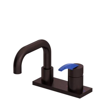 Rubinet 4" Centre Single Control Lav. Set. with Genesis spout (less drain) Oil Rubbed Bronze