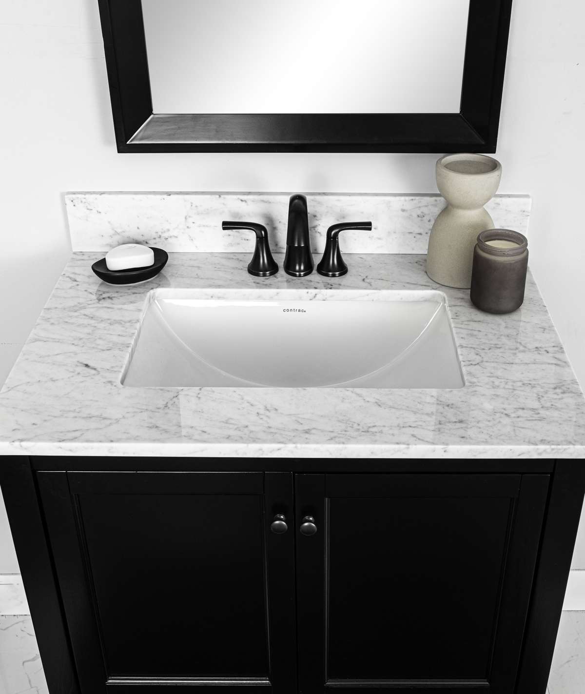 Contac Emery – 4220CGY – Undermount Sink in Soft White