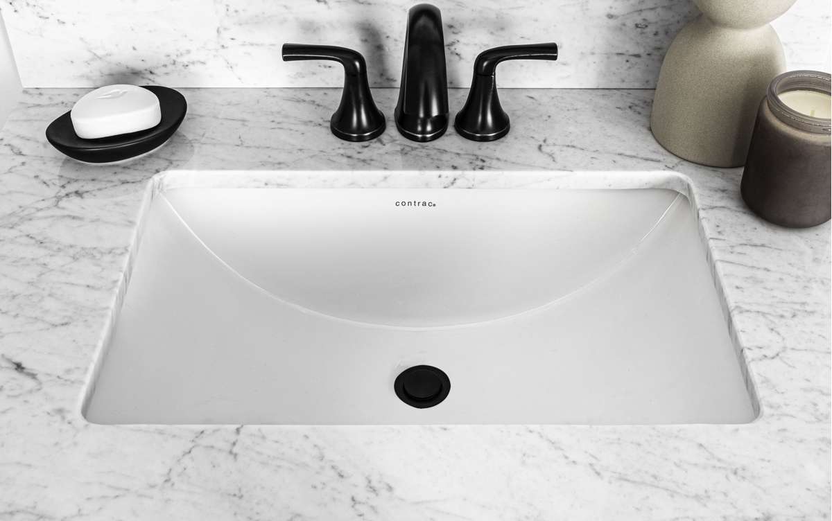 Contac Emery – 4220CGY – Undermount Sink in Soft White