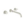 Baril Two handles wall-mounted lavatory faucet, drain not included