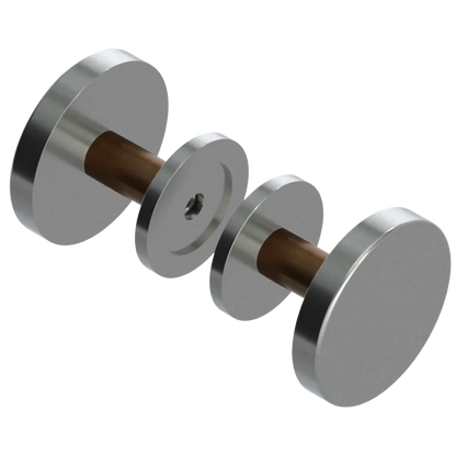 Rubinet Shower Door Knob (set) Satin Nickel