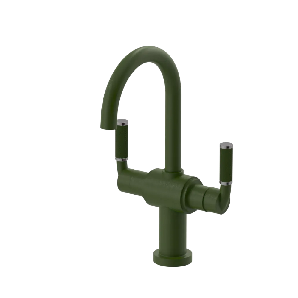 Rubinet Single Hole Dual Handle Lav. Set. (less drain) Green Envy
