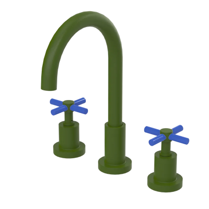 Rubinet Widespread Kitchen Set with LaSalle Spout Green Envy