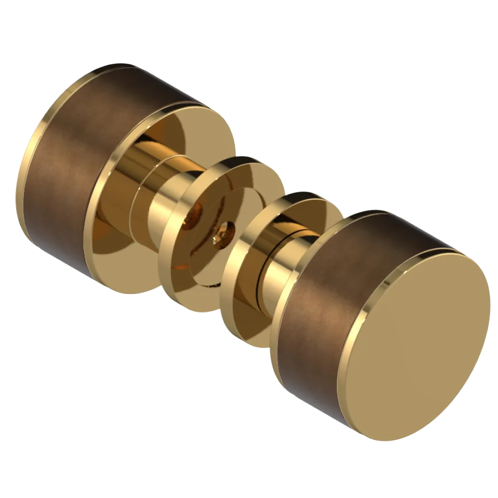 Rubinet Shower Door Knob (set) Gold