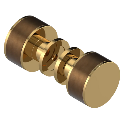 Rubinet Shower Door Knob (set) Gold