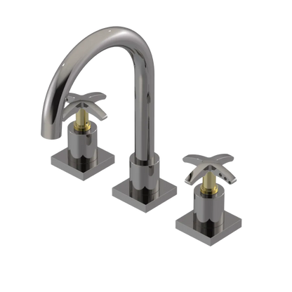 Rubinet Widespread Lav. Set. (less drain) Polished Nickel
