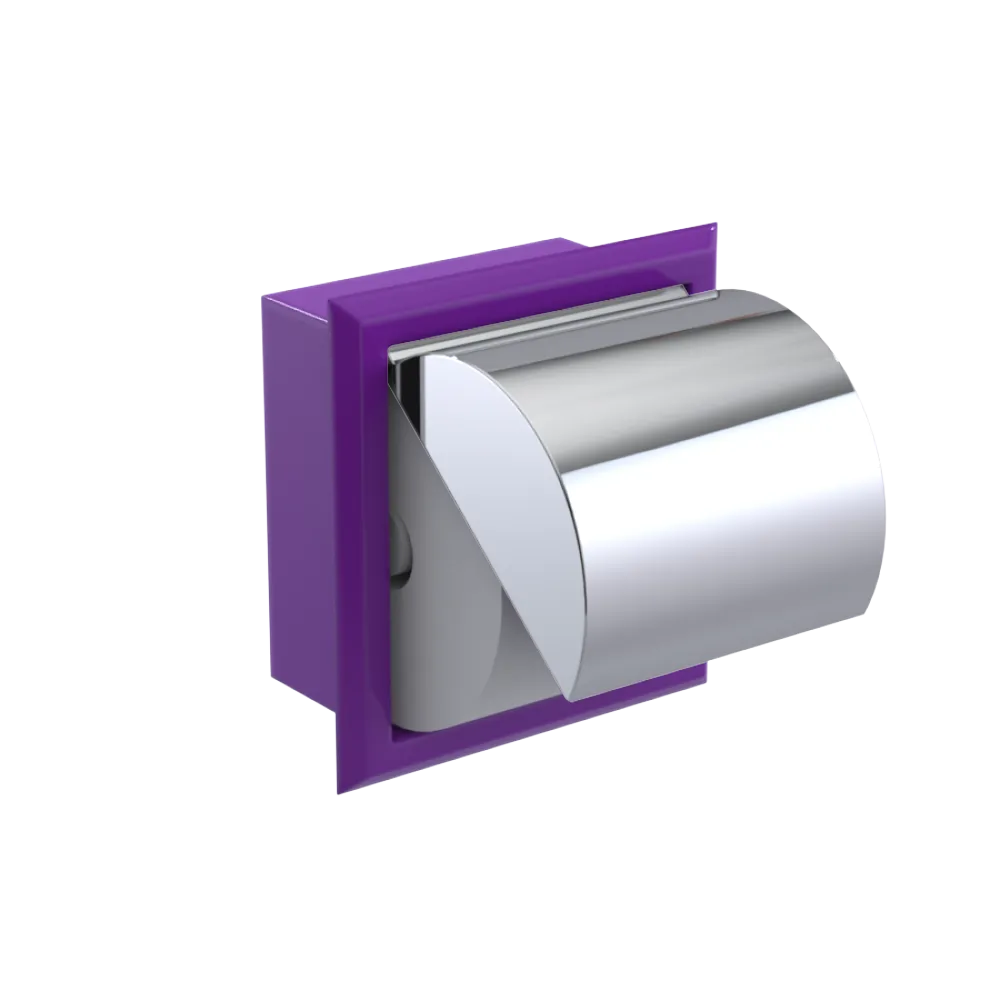Rubinet RECESSED TOILET PAPER HOLDER Purple Haze