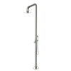 Rubinet Pressure Balance Outdoor Shower with Hand Held Shower & 10" Shower Head - 304 Stainless Steel Satin Nickel