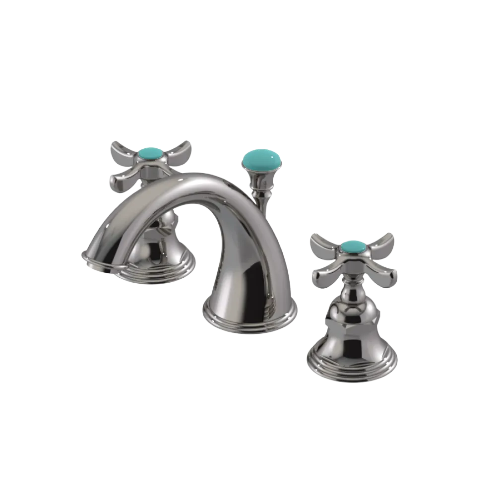 Rubinet Widespread Lav. Set. (less drain) Polished Nickel