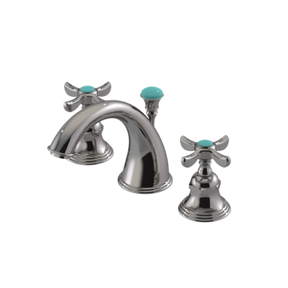 Rubinet Widespread Lav. Set. (less drain) Polished Nickel