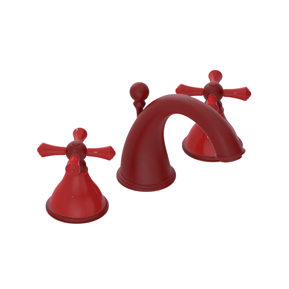 Rubinet Widespread Lav. Set. (less drain) Maroon