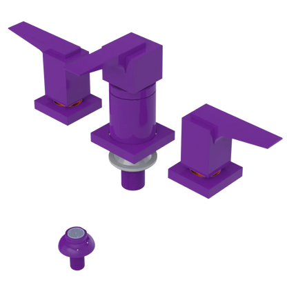 Rubinet Bidet Fitting with Spray, Diverter, and Vacuum Breaker (less drain) Purple Haze