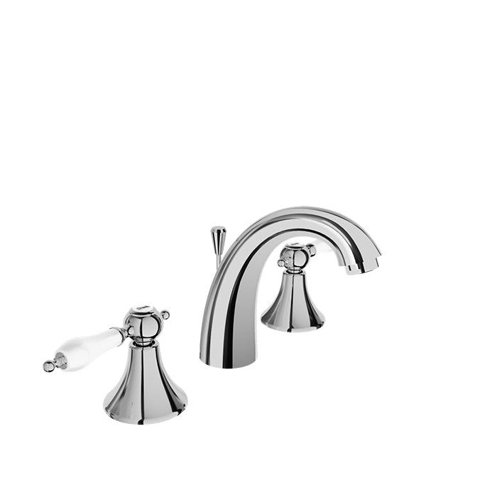 Baril 8" c/c lavatory faucet, drain included