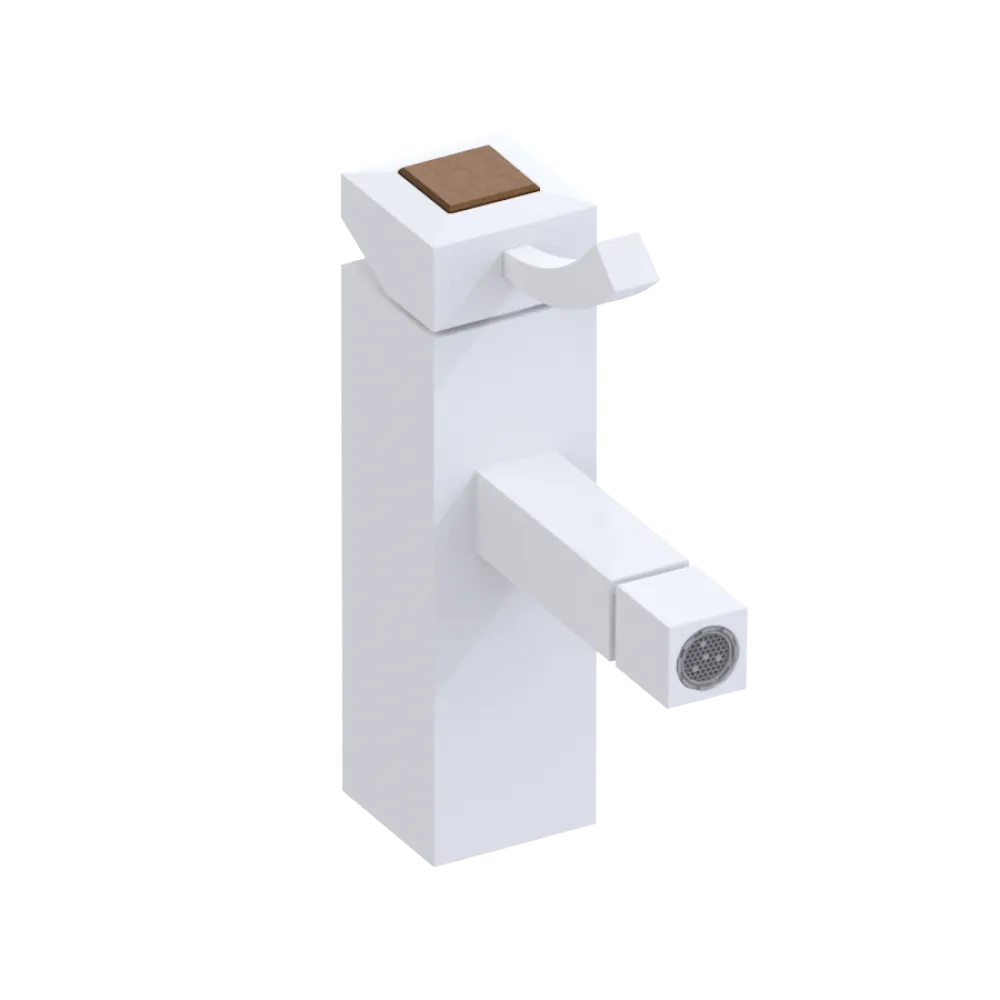 Rubinet Single Control Bidet Fitting (less drain) Matt White