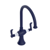 Rubinet Two Handle Single Hole Kitchen Set Midnight Blue