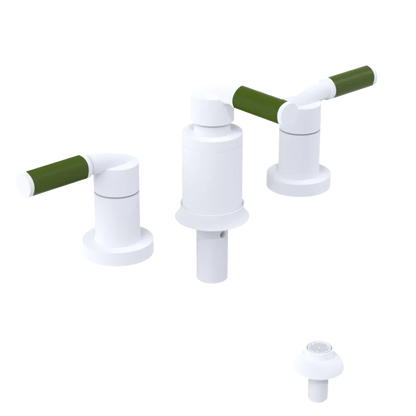 Rubinet Bidet Fitting with Spray, Diverter, and Vacuum Breaker (less drain) Matt White