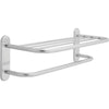 24" Brass Towel Shelf W/ One Bar, Ch - Chrome