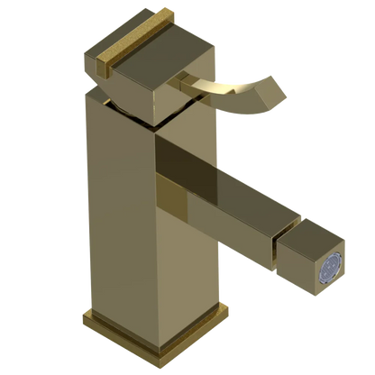 Rubinet Single Control Bidet Fitting (less drain) Natural Brass