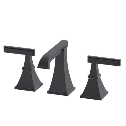 Rubinet Widespread Lav. Set. (less drain) Matt Black
