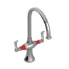 Rubinet Two Handle Single Hole Kitchen Set Polished Nickel