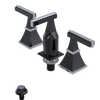 Rubinet Bidet Fitting with Spray, Diverter, and Vacum Breaker (Less Drain) Black
