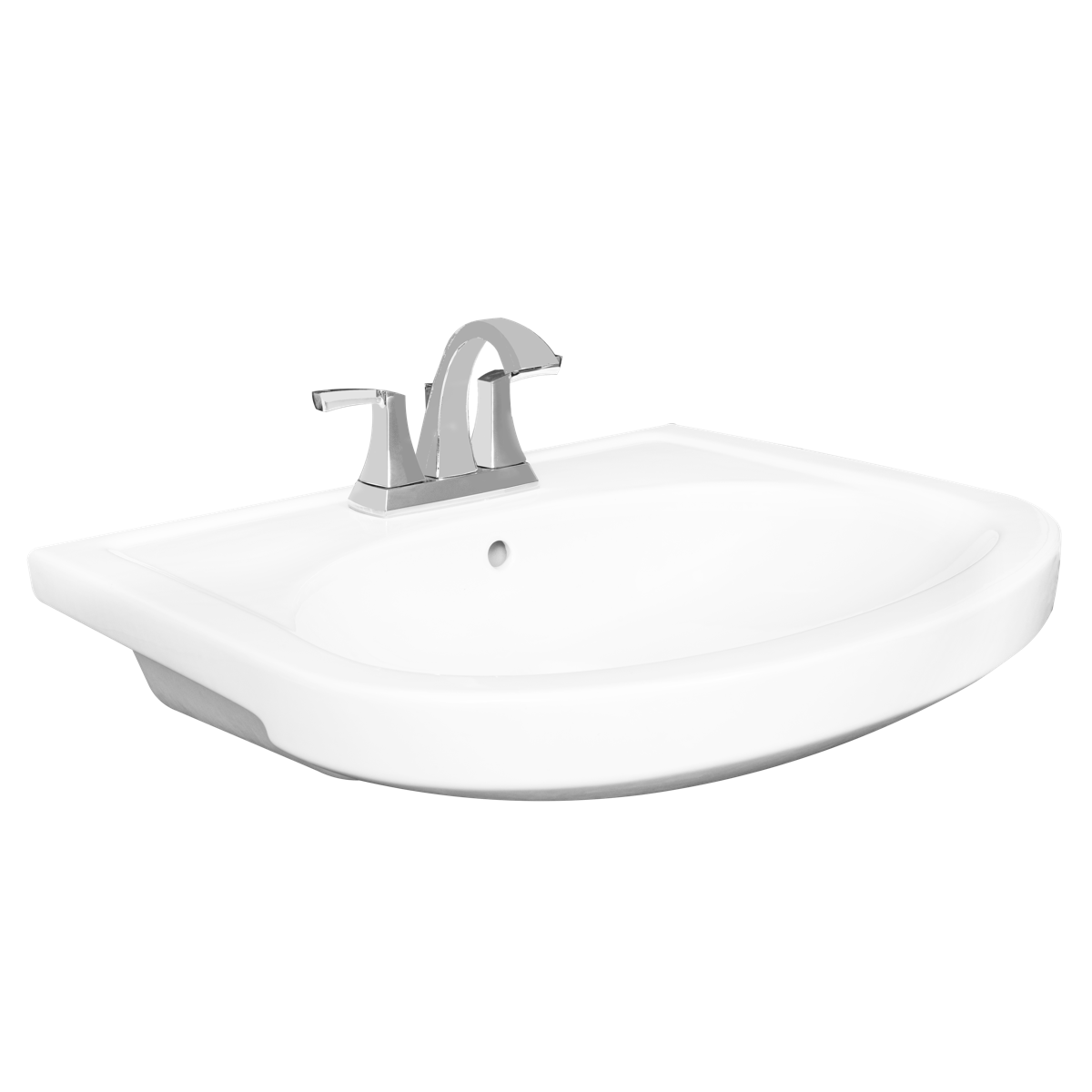 Contac Cassidy – 4343DNX-SO – 4″ Center with Sealed Overflow Semi-Recessed Sink